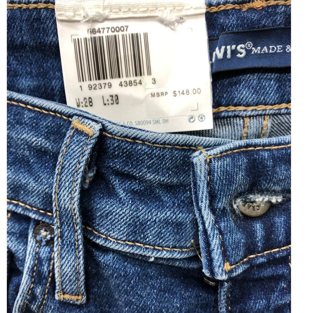 Levi's Made & Crafted 721 High Rise Skinny Jeans Women's 28 Indigo Blue NWT - Picture 5 of 6